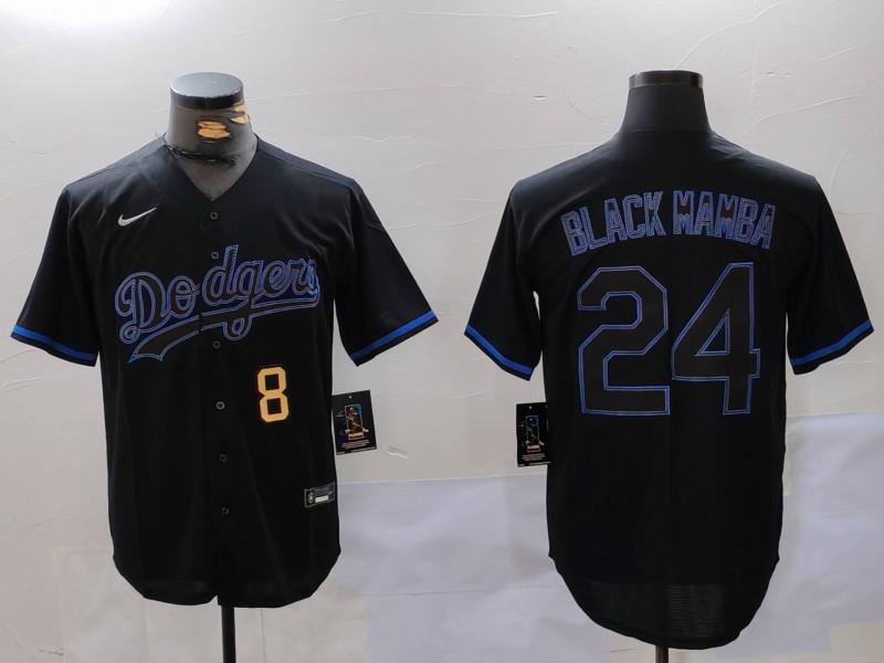 Men Los Angeles Dodgers #24 Black Mamba Black 2024 Nike MLB Jersey style 828->los angeles dodgers->MLB Jersey